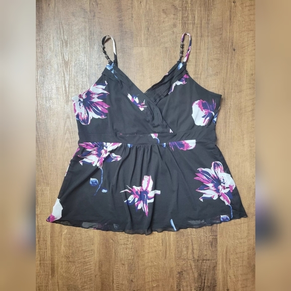 Ricki's floral beaded strap top - Picture 1 of 12